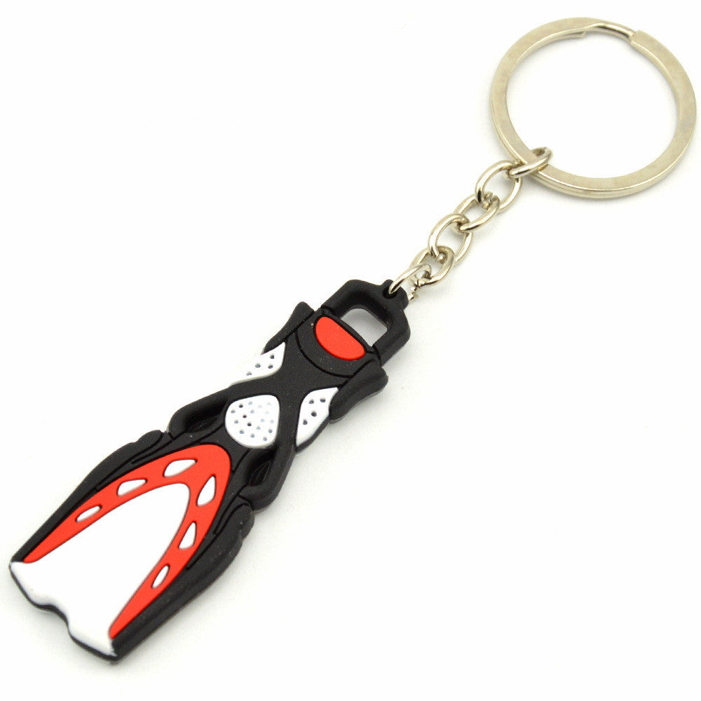 Fin Shape Keychain – Scuba Diving Gift for Divers & Ocean Lovers | Tribe Feel Travel Gadgets