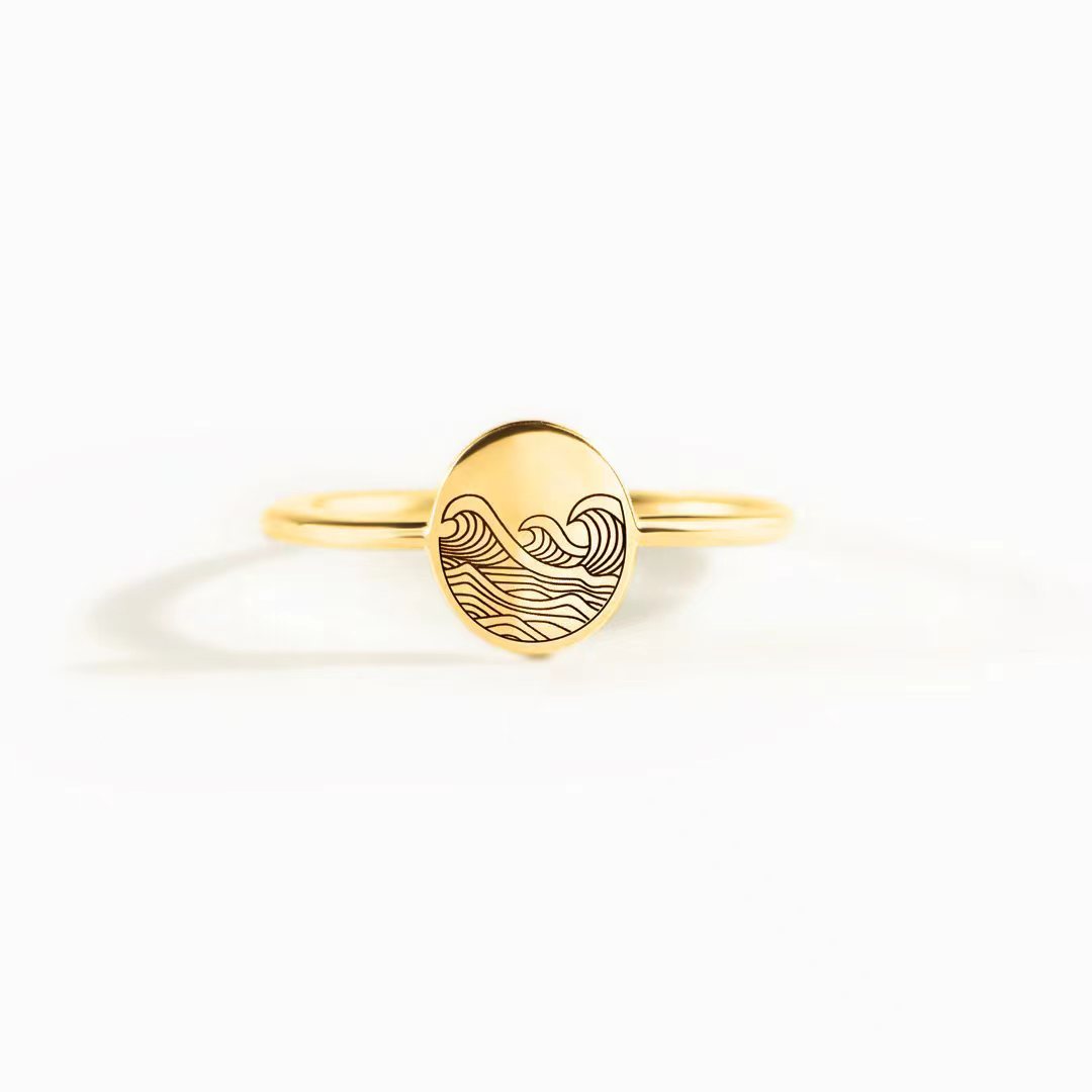 Sea Wave Ring – Ocean-Inspired Jewellery | Unique Travel Gift for Sea & Beach Lovers -  Travel gifts