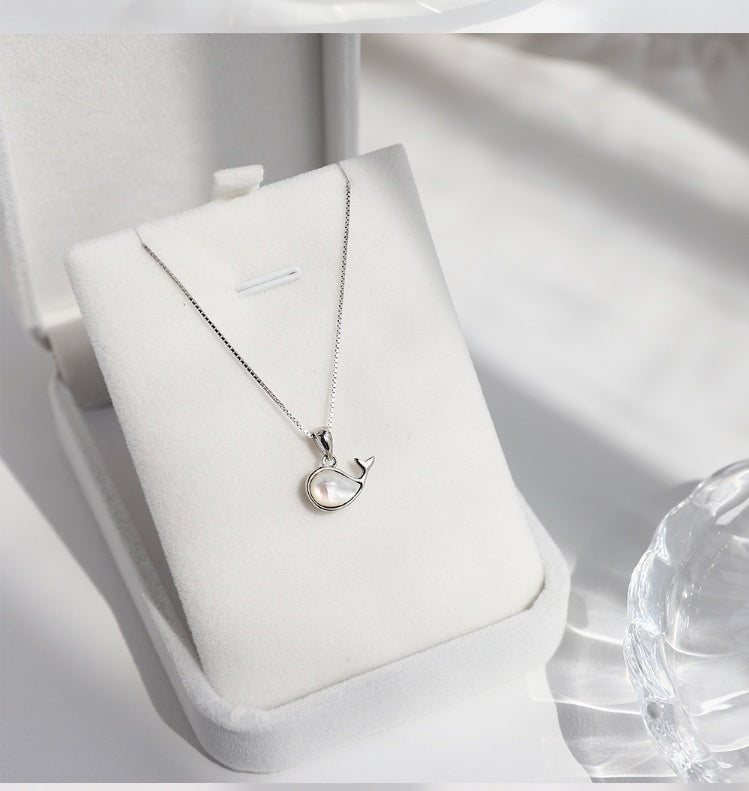 Little Whale Necklace – Sterling Silver Ocean Charm | Tribe Feel  Travel Jewellery