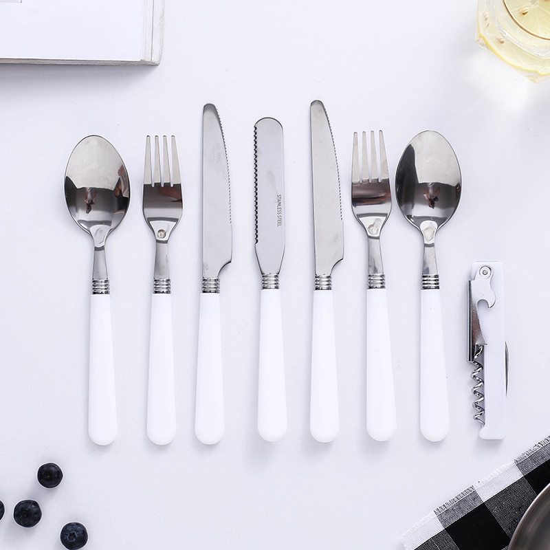 Camping Cutlery & Tableware Set with Case – Portable Dining Essentials for Camping UK | Tribe Feel Travel Essentials