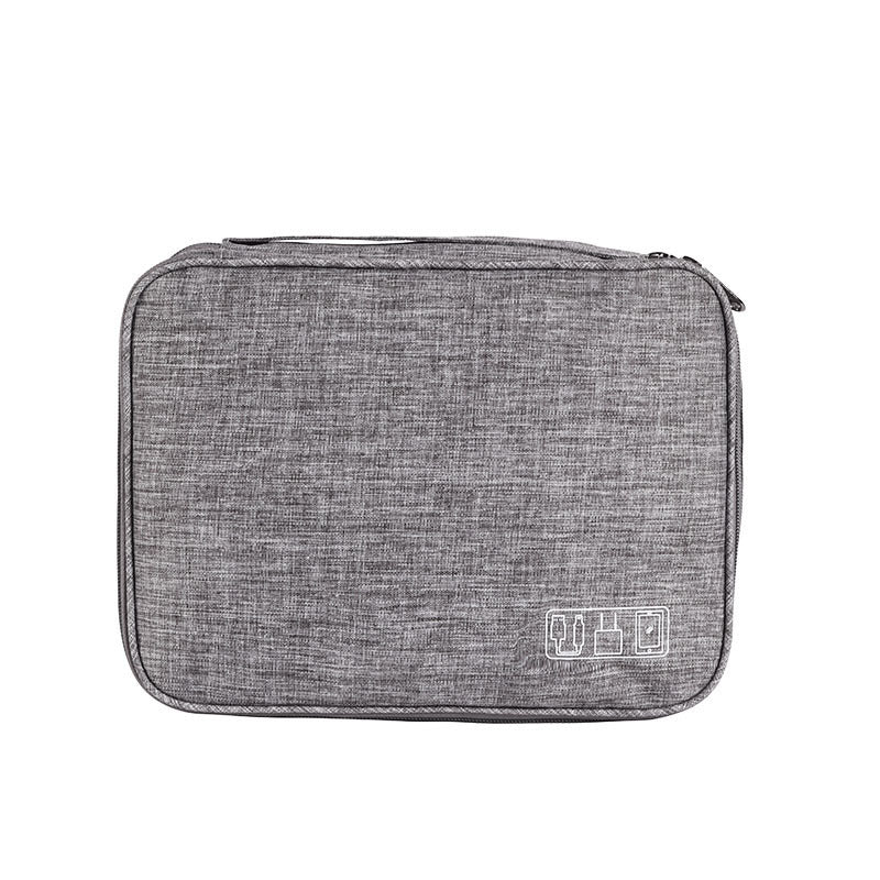 Compact Cable Organiser Bag – Portable Travel Electronics Case for Cables, Chargers & Accessories - Electronic and gadgets