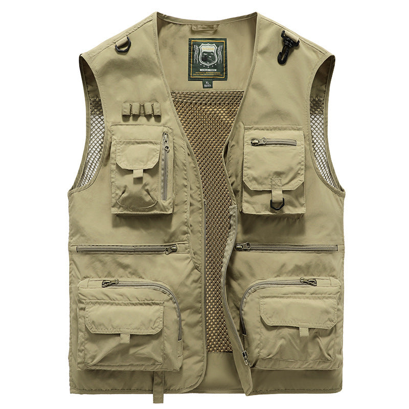 Tactical Vest for Men – Fishing, Camping & Outdoor Utility Vest (Black & More) | Tribe Feel Travel Clothes