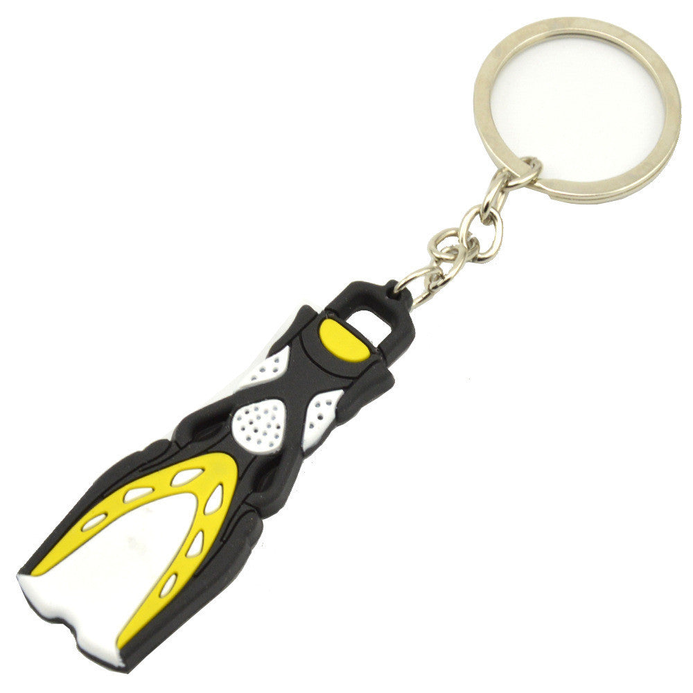 Fin Shape Keychain – Scuba Diving Gift for Divers & Ocean Lovers | Tribe Feel Travel Gadgets