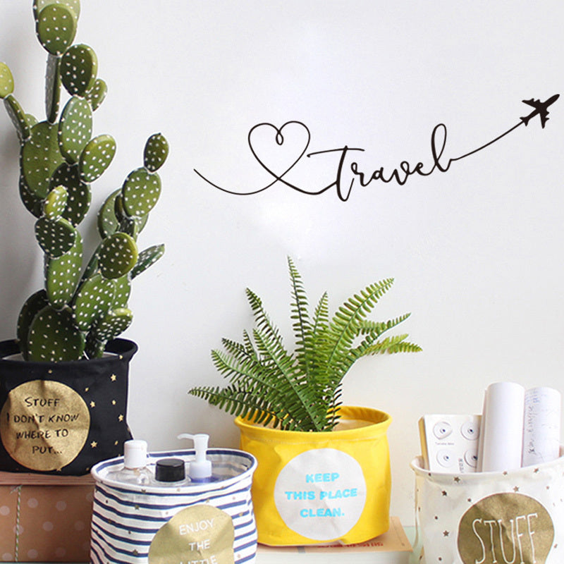 Travel Wall Stickers with Plane – Unique Travel Gift & Room Décor for Travel Lovers - Travel Gifts