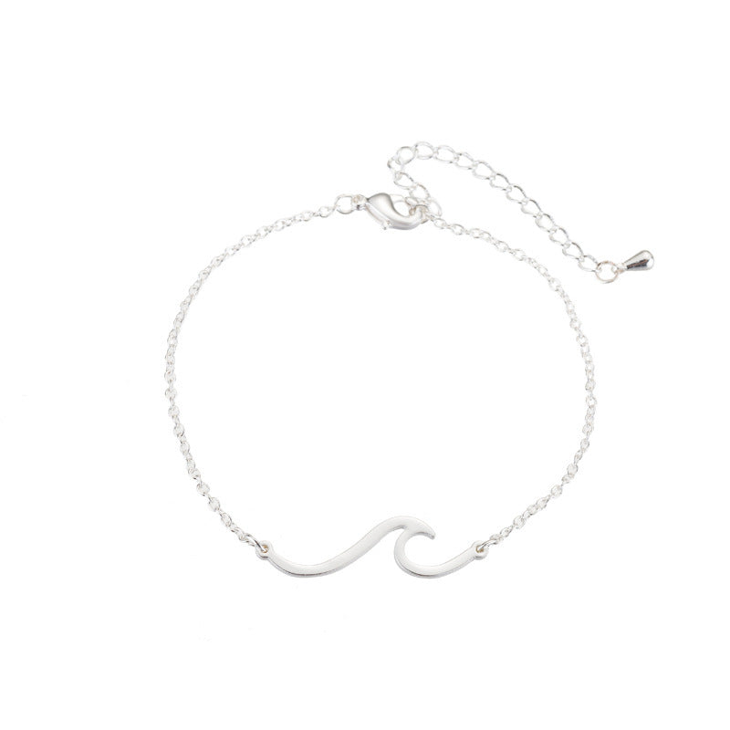 Sea Wave Beach Bracelet – Stainless Steel | Travel-Inspired Jewellery & Sea Lover Gift - Travel gift