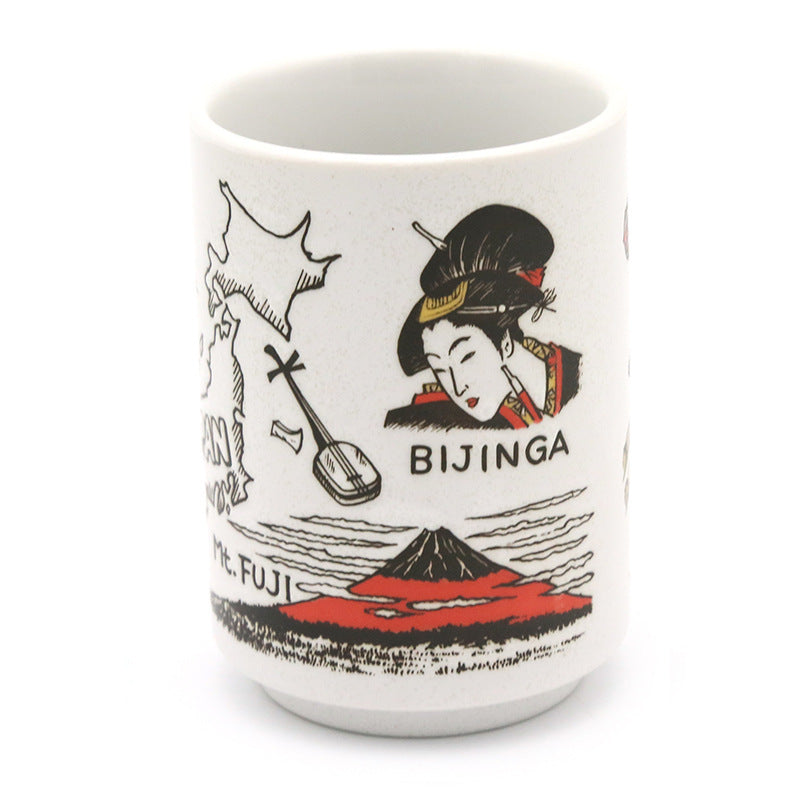 Japanese Culture-Inspired Ceramic Mug – Travel Gift for Japan Lovers | Tribe Feel Travel Gadgets