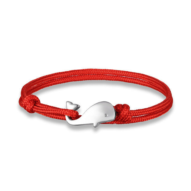 Minimalist Whale Bracelet – Colourful & Unisex | Tribe Feel Travel Jewellery