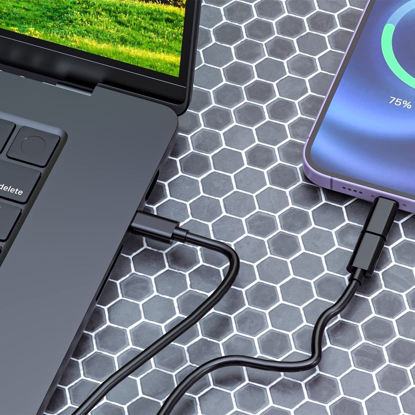 Compact Travel Mirror with Cable Organiser – USB, Type-C, Lightning & SIM Ejector | Tribe Feel Travel Gadgets