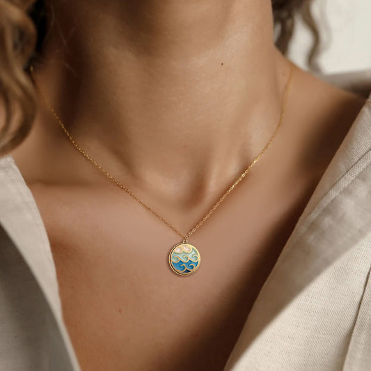 Sea Waves Pendant – Travel Jewellery for Ocean Lovers | Tribe Feel  Travel Jewellery