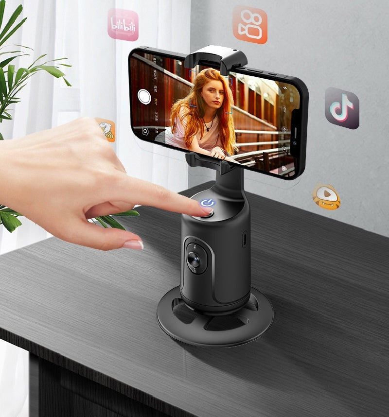 Auto Face Tracking 360° Rotation Gimbal Phone Holder – Your Ultimate Vlog & Livestream Companion – Travel Accessories