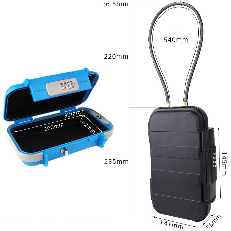 Mini Travel Safe with Combination Lock – Portable Storage Box for Travel Security | Tribe Feel Travel Gadgets