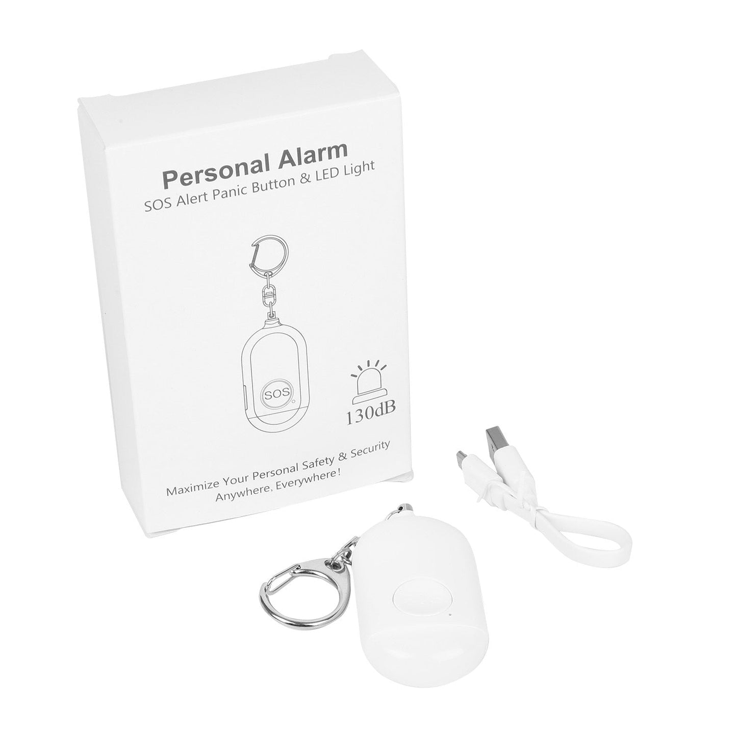 Rechargeable Personal Alarm with Light – Safety & Security for Travellers | Tribe Feel Travel Gadgets
