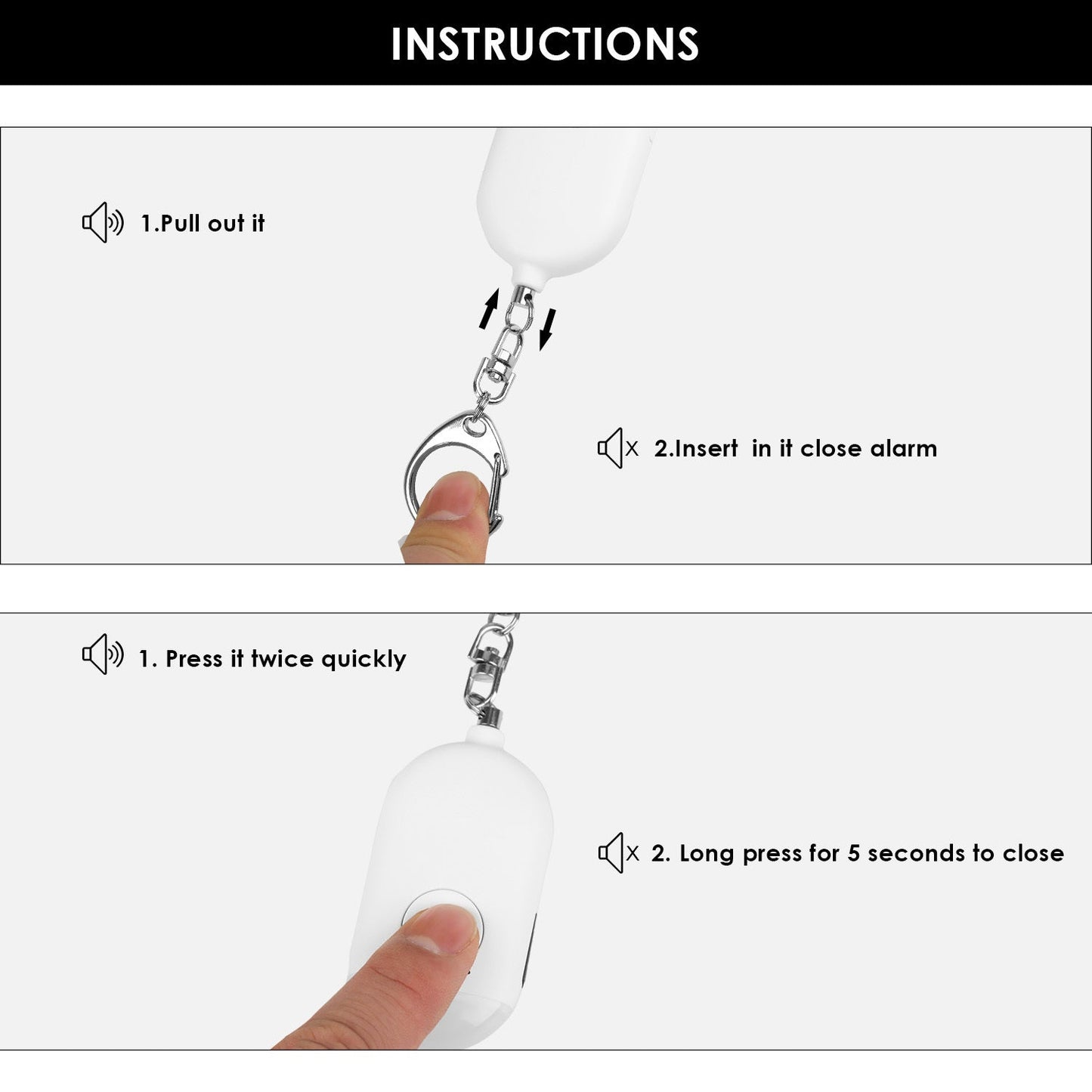 Rechargeable Personal Alarm with Light – Safety & Security for Travellers | Tribe Feel Travel Gadgets