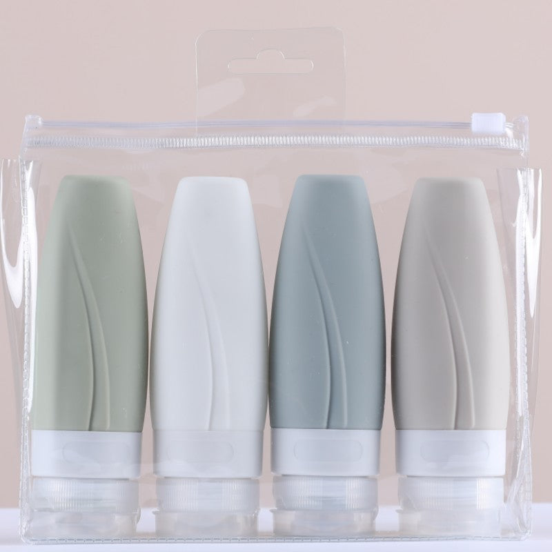 Re-fillable Silicone Travel Bottles Set – Portable, Reusable Toiletries Containers