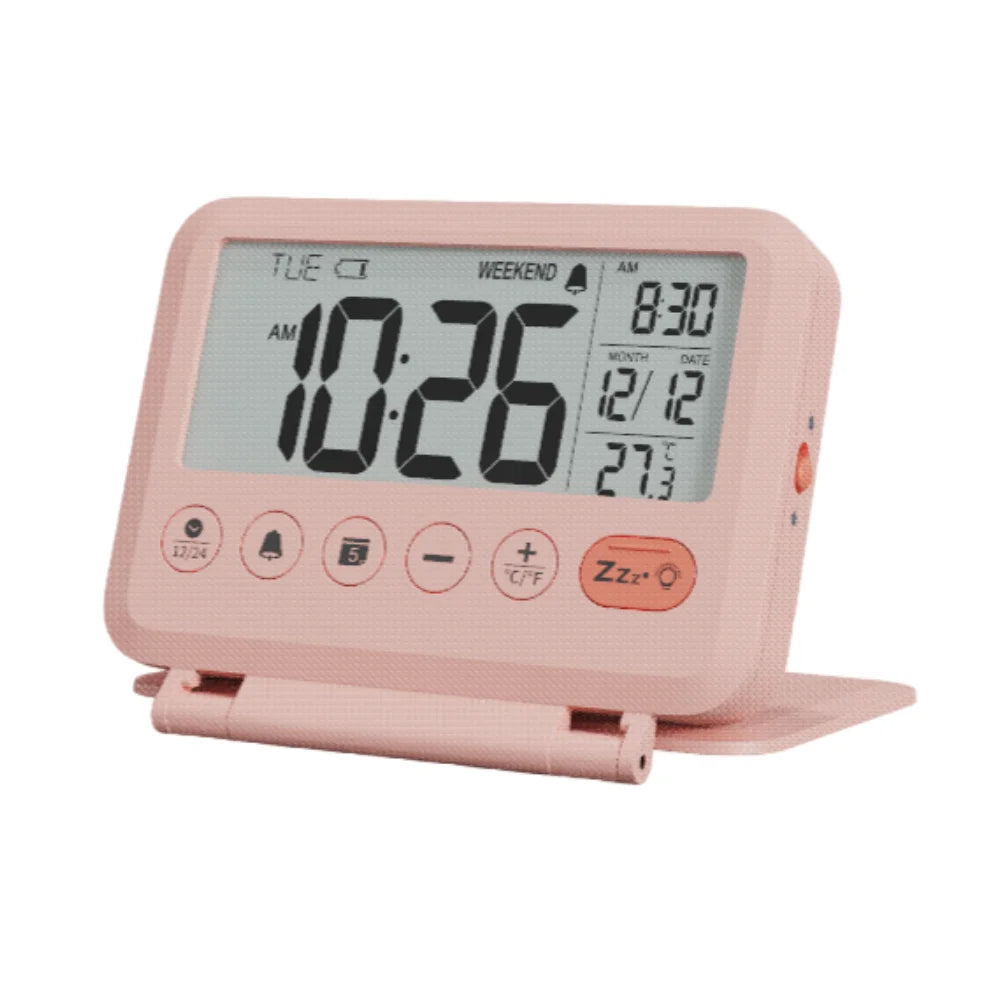 Travel Clock Compact Digital Travel Alarm Clock for Home & Travel