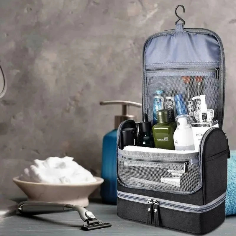 Hanging Toiletry Bag with Wet Compartment | Tribe Feel Travel Organisers