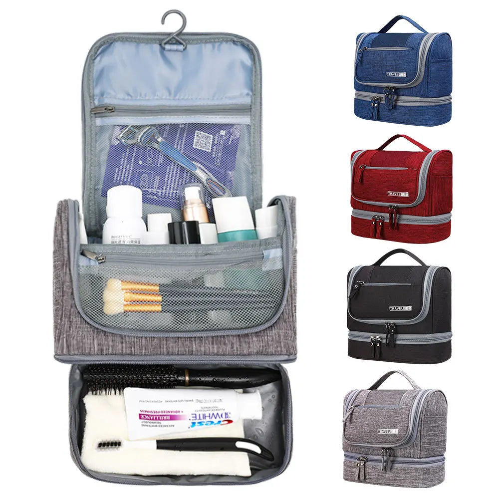 Hanging Toiletry Bag with Wet Compartment | Tribe Feel Travel Organisers