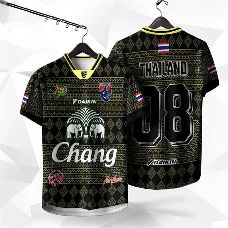 Thailand Chang Sport Football T-Shirt | Travel Souvenir Tee | Tribe Feel Travel Clothes