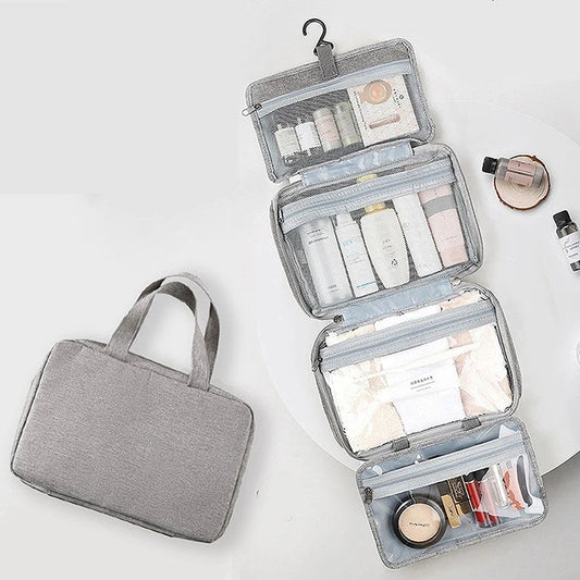 Hanging Toiletry Bag with Removable Pouch & 4 Compartments | Tribe Feel  Travel Organisers