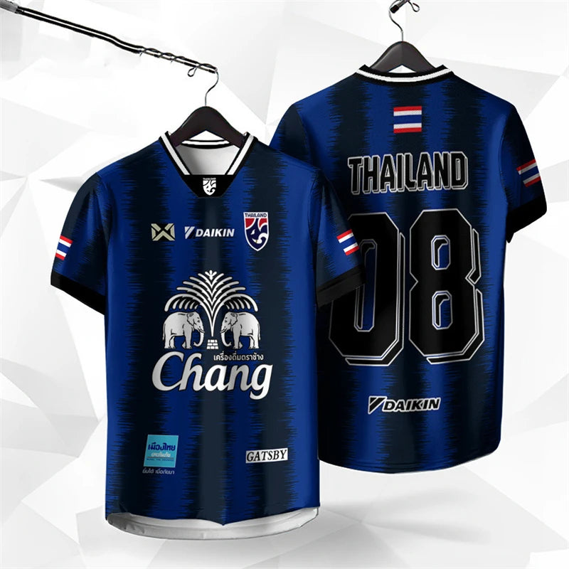 Thailand Chang Sport Football T-Shirt | Travel Souvenir Tee | Tribe Feel Travel Clothes