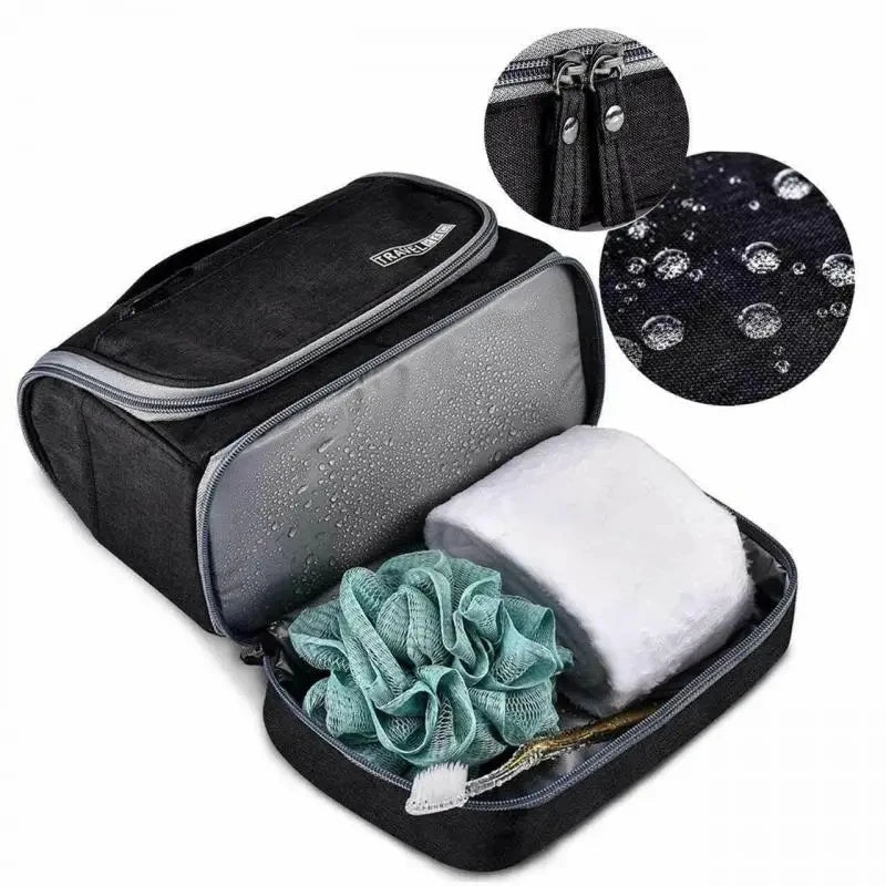 Hanging Toiletry Bag with Wet Compartment | Tribe Feel Travel Organisers