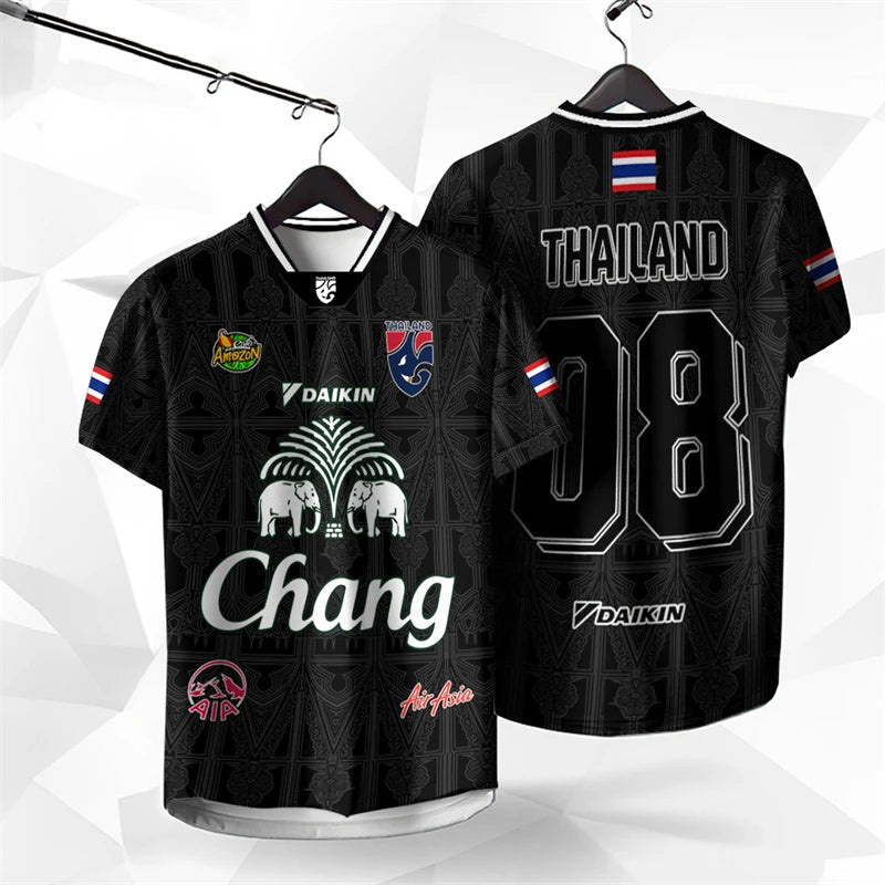 Thailand Chang Sport Football T-Shirt | Travel Souvenir Tee | Tribe Feel Travel Clothes