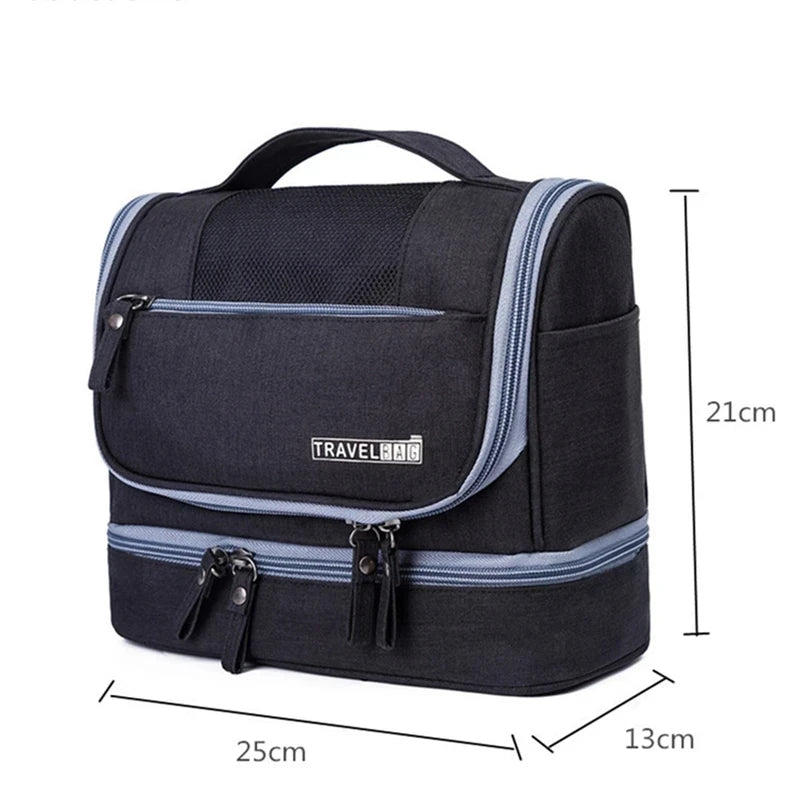 Hanging Toiletry Bag with Wet Compartment | Tribe Feel Travel Organisers