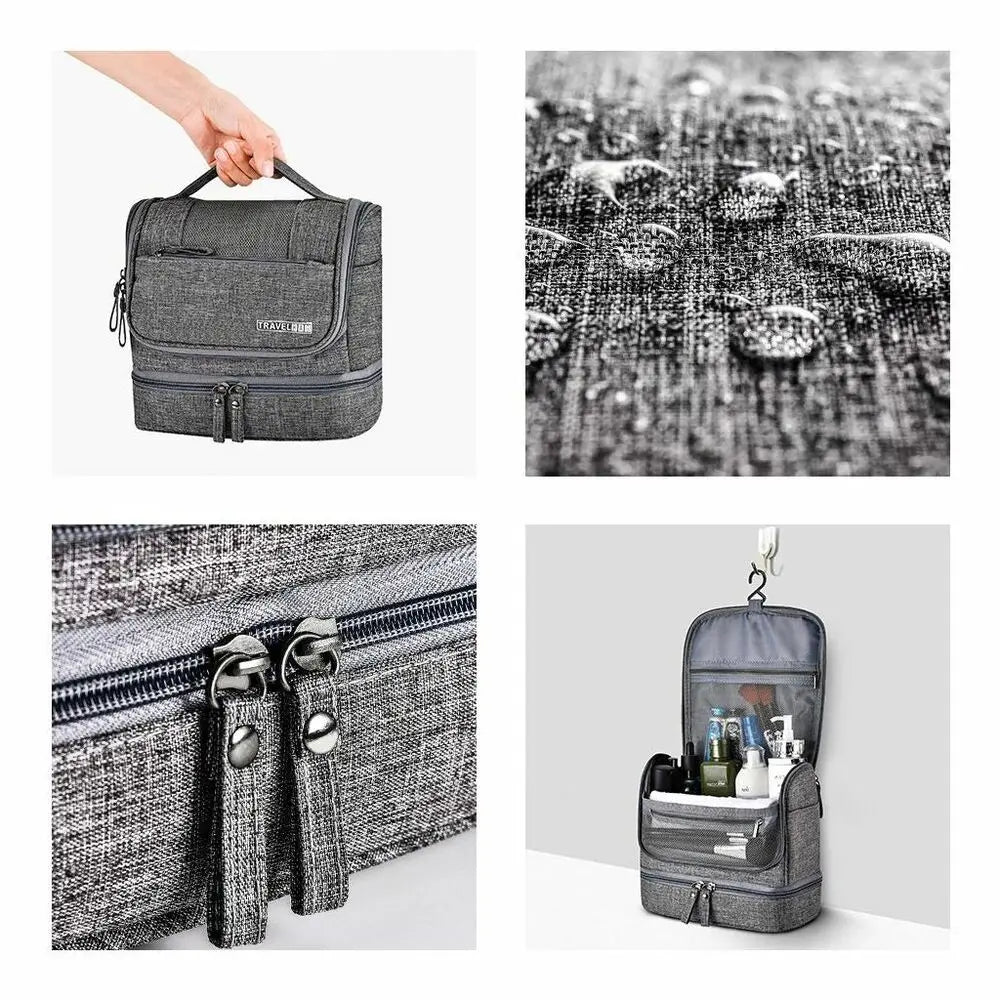 Hanging Toiletry Bag with Wet Compartment | Tribe Feel Travel Organisers