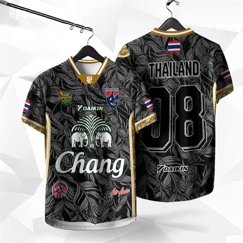 Thailand Chang Sport Football T-Shirt | Travel Souvenir Tee | Tribe Feel Travel Clothes