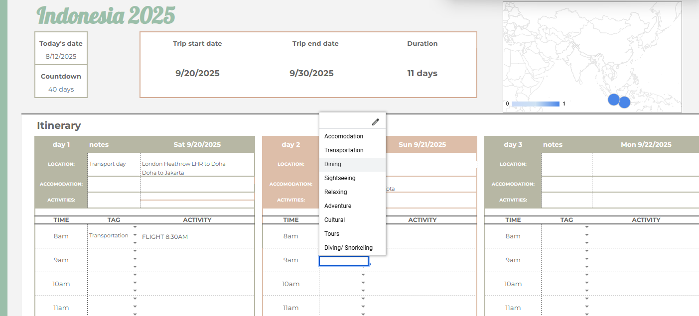 Free Travel Itinerary Template UK – Plan Your Trip Easily  Travel Planners