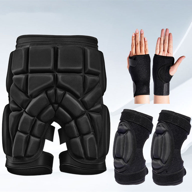 Snowboard & Ski Padded Protection – Hips, Knees & Elbows Support for Beginners Travel Clothing