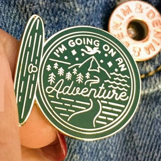 “Going on an Adventure” Brooch – Travel-Inspired Pin | Tribe Feel  Travel Jewellery
