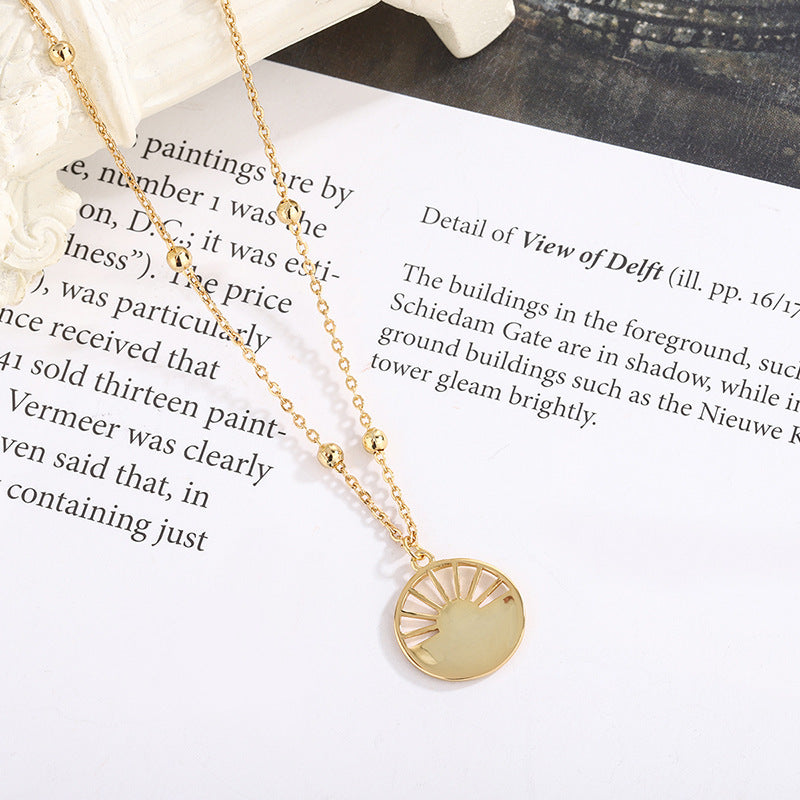 Sunset Necklace – Warm Gold-Tone Travel-Inspired Jewellery Gift  Travel Jewellery