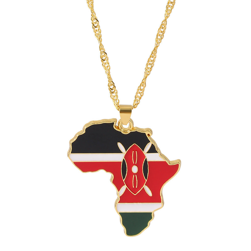 African Countries Flag Necklace – Travel Accessories and Travel Gifts - Tribe Feel