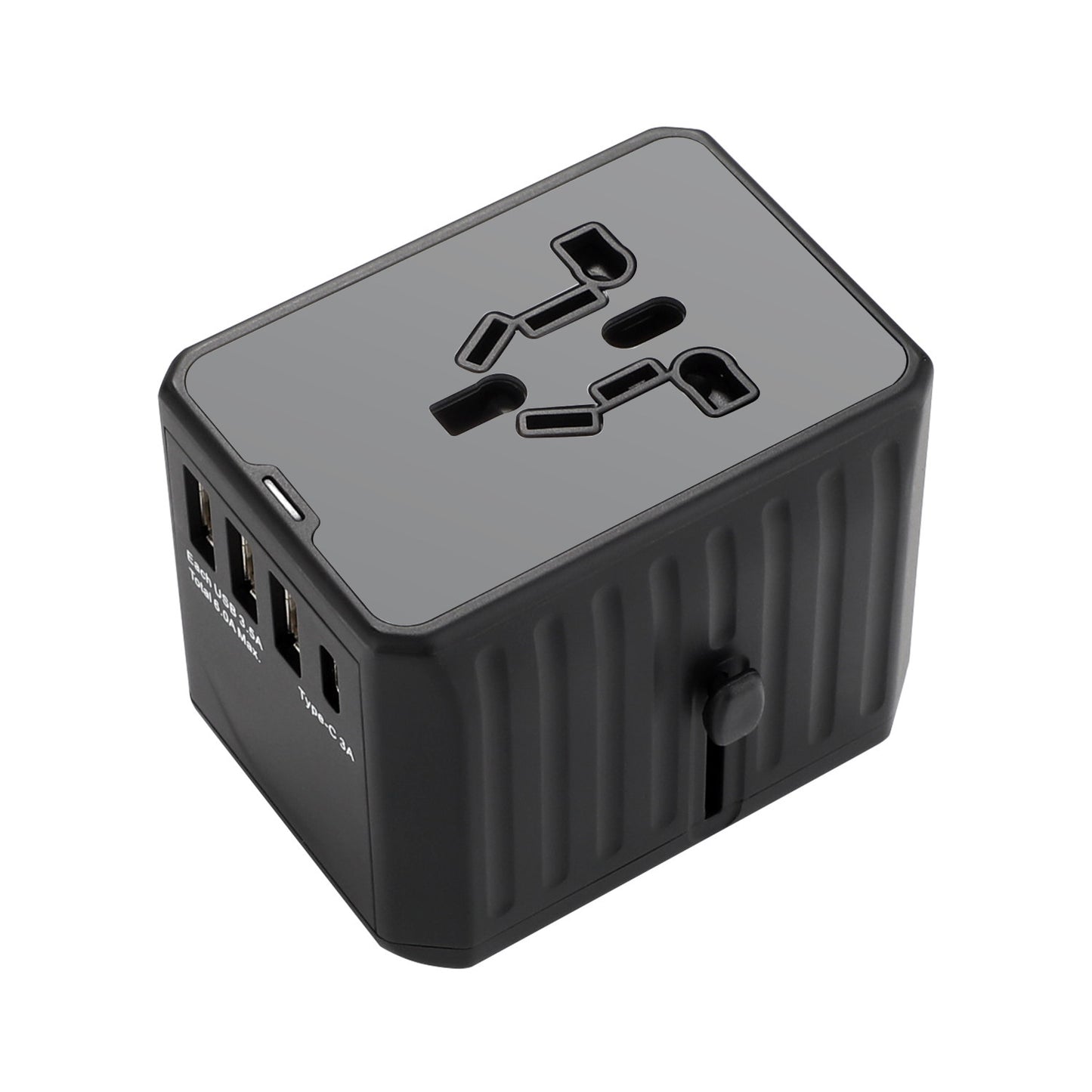 Universal Travel Adapter - Multi Plug UK EU AU US USB TypeC