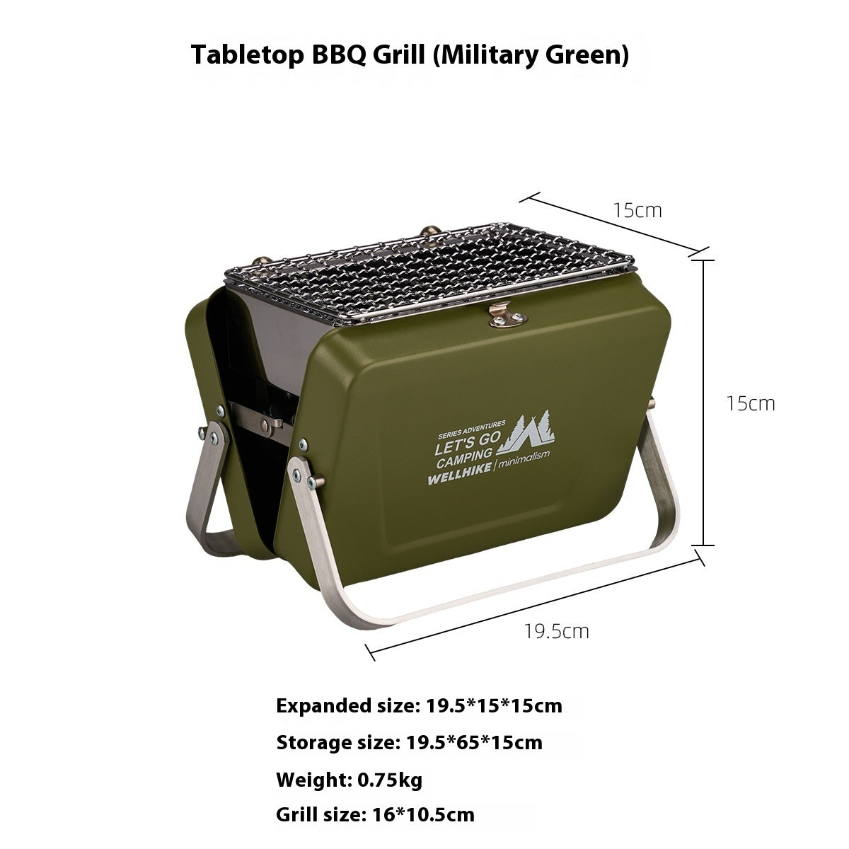 Small Portable BBQ – Lightweight Folding Camping Grill & Charcoal Barbecue | Tribe Feel Travel Gadgets