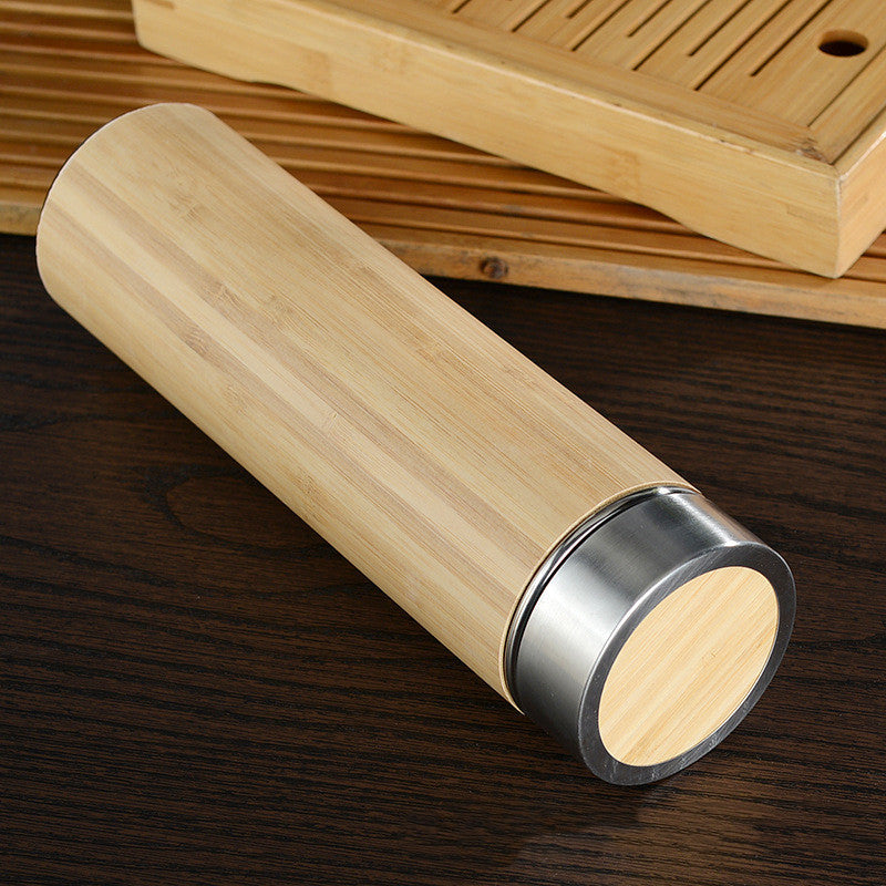 Insulated Bamboo Bottle - Thermal Mug - Eco-friendly & Keeps Drinks Hot or Cold – Travel Accessories - Tribe Feel