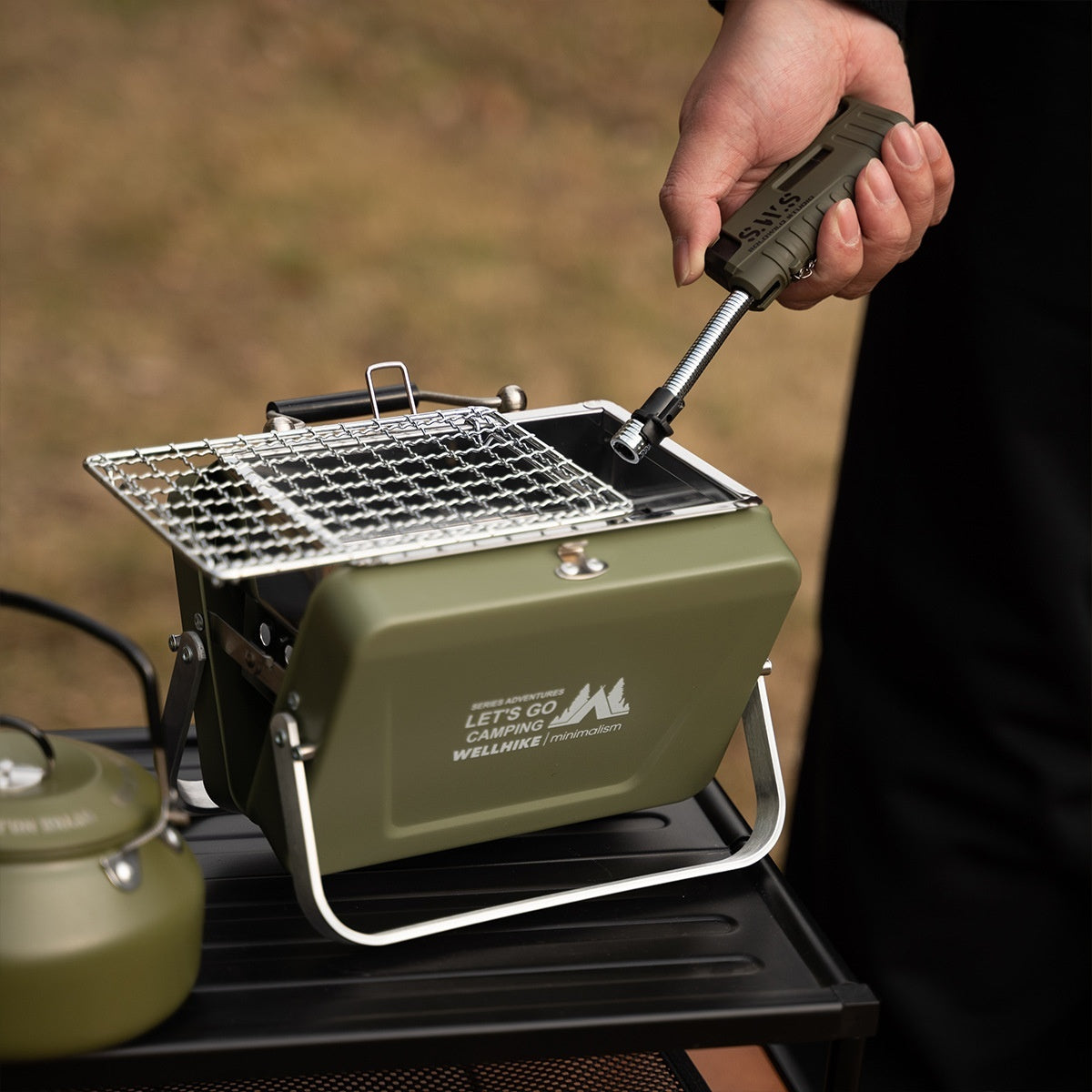 Small Portable BBQ – Lightweight Folding Camping Grill & Charcoal Barbecue | Tribe Feel  Travel Gadgets