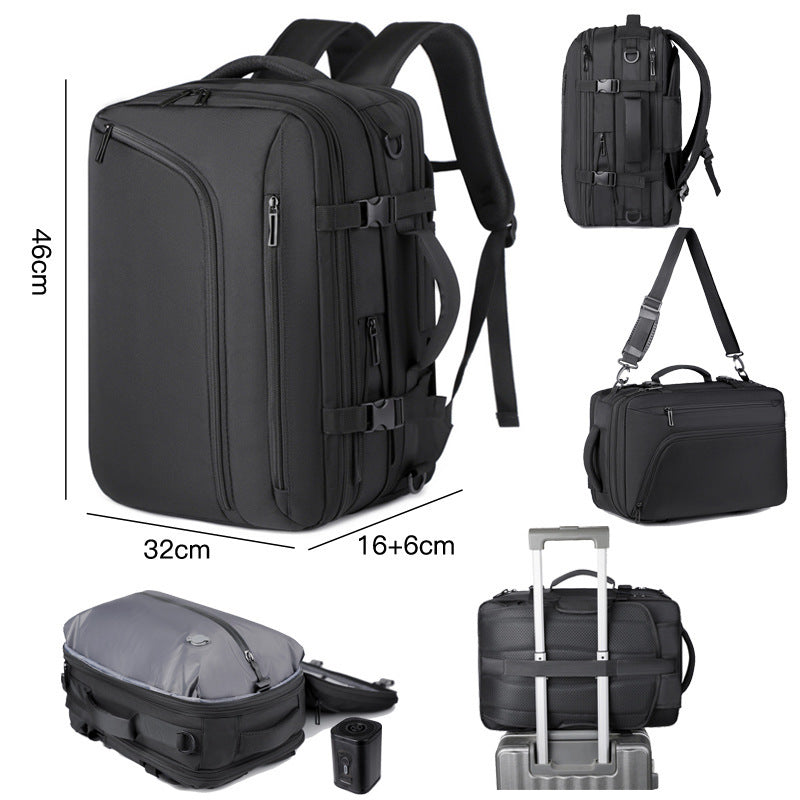 Vacuum Compression Travel Backpack with Optional Air Pump | Tribe Feel Travel Backpacks and Travel Bags