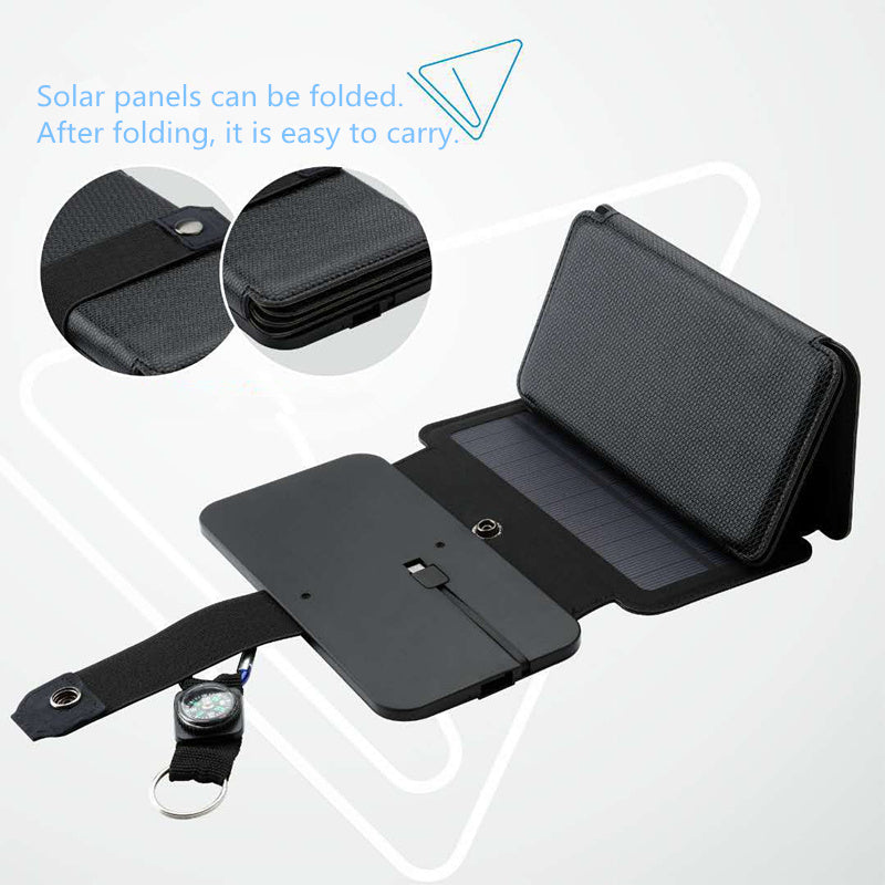 Portable Folding Solar Battery Charger – Eco-Friendly Outdoor & Camping Charger with Solar Panel -  Outdoor and adventure