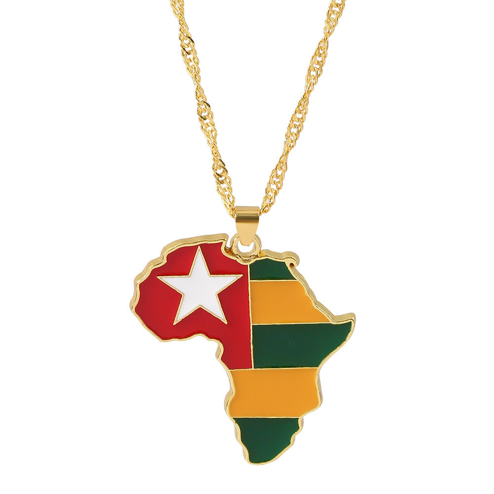 African Countries Flag Necklace – Travel Accessories and Travel Gifts - Tribe Feel