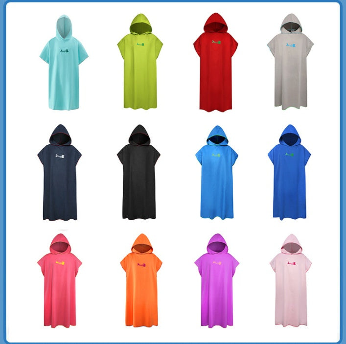 Microfiber Changing Bathrobe – Quick-Dry, Lightweight & Ultra-Absorbent beach towel - Tribe Feel