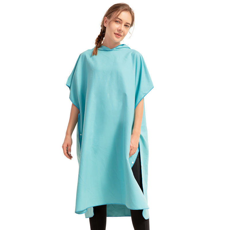 Quick-Dry Microfiber Changing Bathrobe β Lightweight & Ultra-Absorbent Beach Towel - Tribe Feel