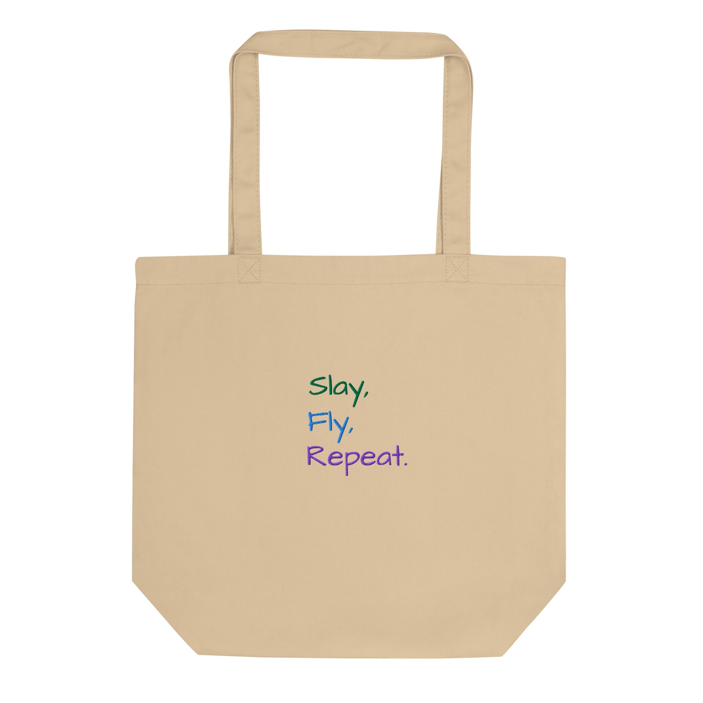 Slay, Fly Repat - Eco-friendly Tote Bag for Travel Lovers - Travel Clothing