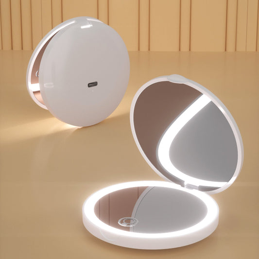 Rechargeable LED Travel Makeup Mirror – Light-Up Travel Mirror | Tribe Feel  Travel Essentials