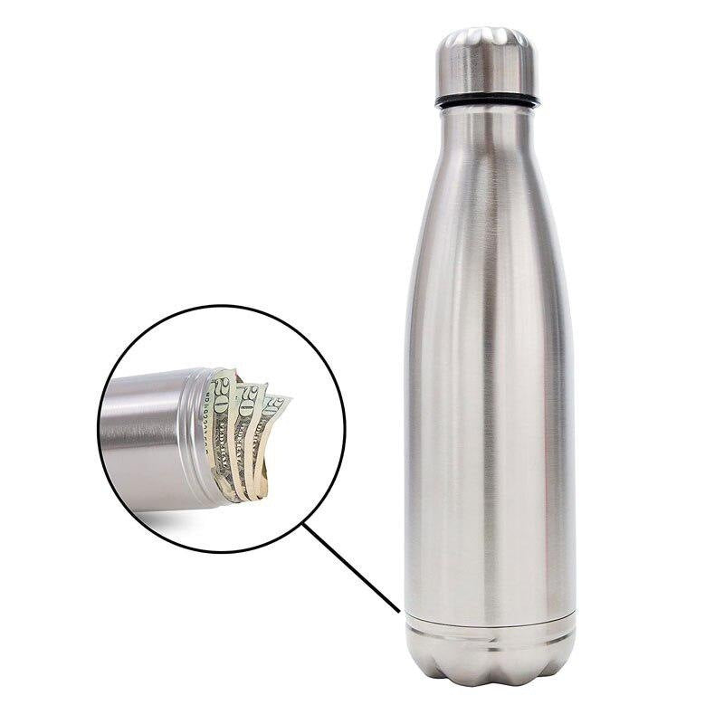 Water Bottle with Hidden Storage – Secret Compartment for Beach, Travel & Backpacking | Tribe Feel Travel Gadgets