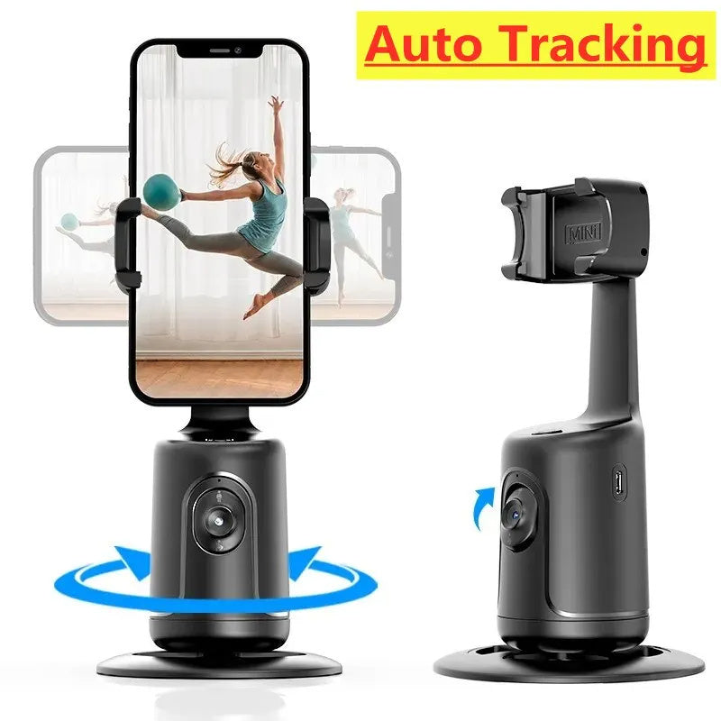 Auto Face Tracking 360° Rotation Gimbal Phone Holder – Your Ultimate Vlog & Livestream Companion – Travel Accessories