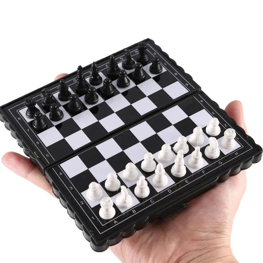 Portable Foldable Magnetic Mini Chess Set – Ideal Travel Chess Set for On-the-Go -  Outdoor and adventure
