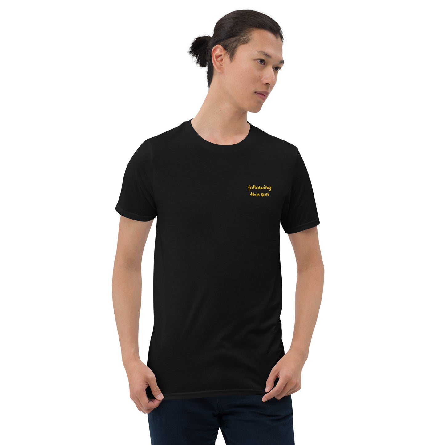 Following the Sun Short-Sleeve Unisex Emrbroidered T-Shirt -  Travel Clothing