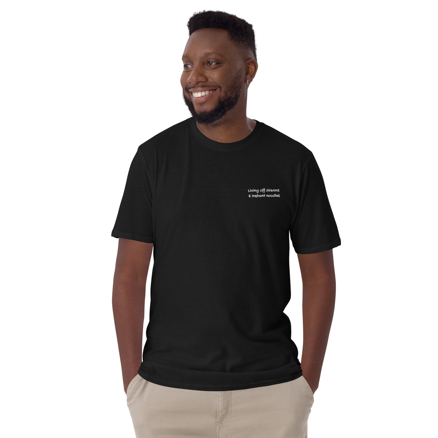 Living off Dreams and Instant Noodles - Short-Sleeve Unisex T-Shirt Perfect Travel Gift -  Travel Clothing